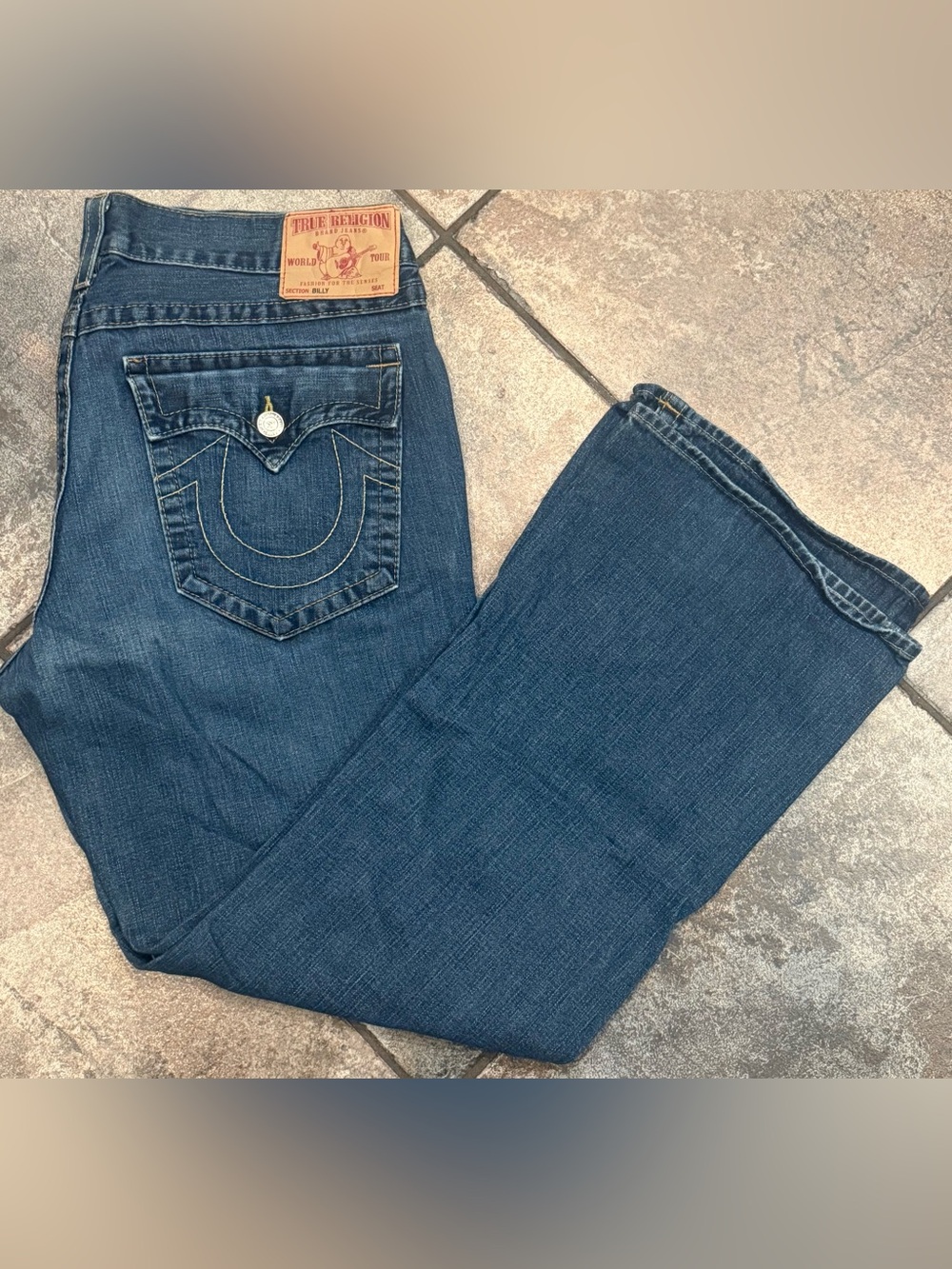 True Religion “Billy” Section Bootcut Jeans